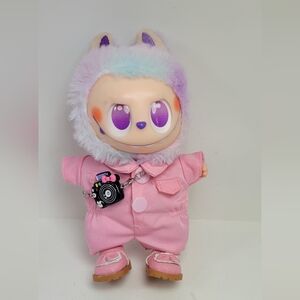 Adorable labubu Pink Outfit, Camera Accessory And Shoes No doll